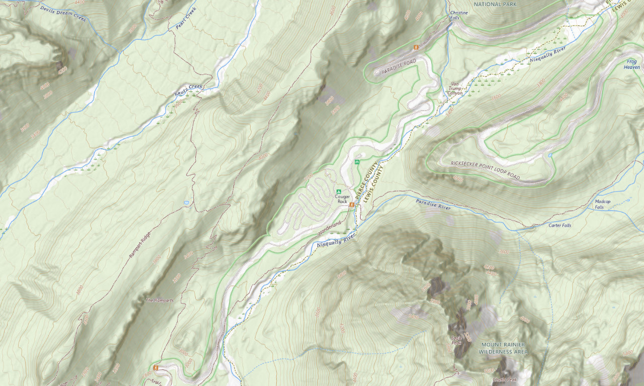Cougar Rock Campground — RV campground near Seattle