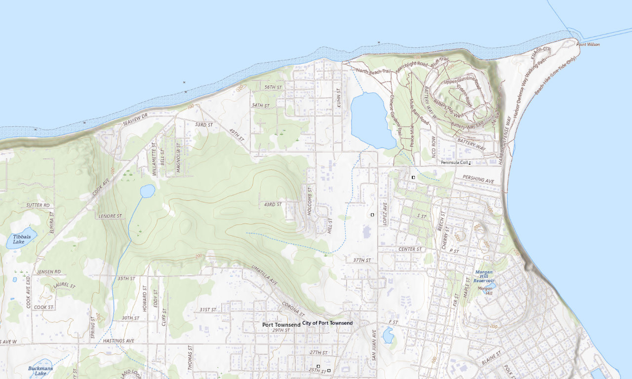 Topographic map around Jefferson County Fairgrounds Campground